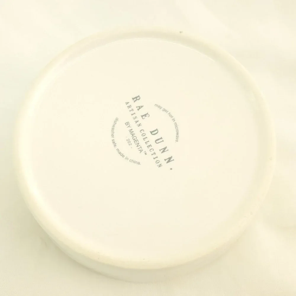 Rae Dunn Artisan Collection By Magenta White Purrfect Ceramic Cat Bowl
